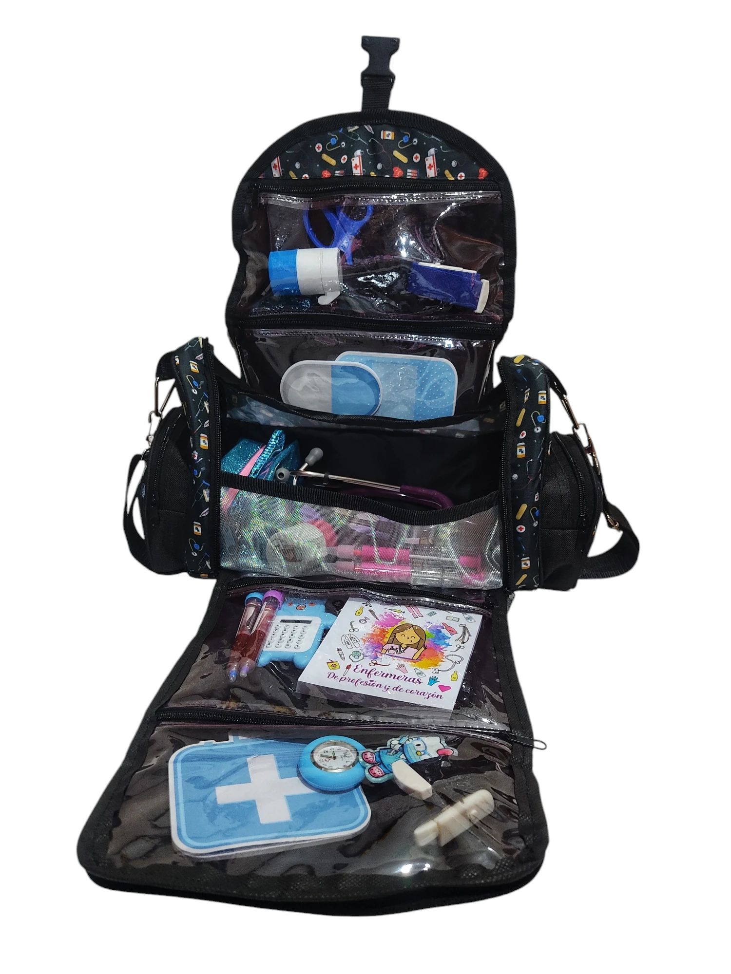 Maletín multi bolsas negro - Image 2