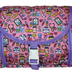 Maletín multi bolsas rosa kawaii