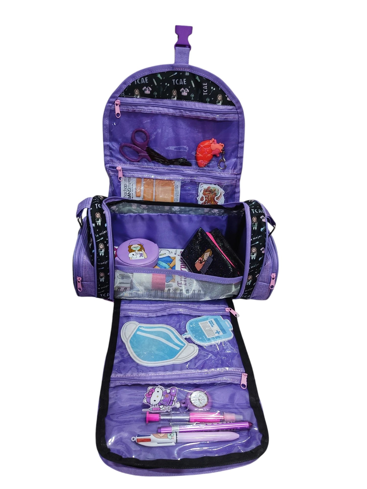 Maletín multi bolsas ENF. AP. TCAE Negro - Image 2
