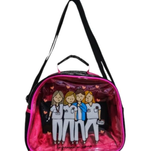 Bolso cruzado hule cristal 04 Negro