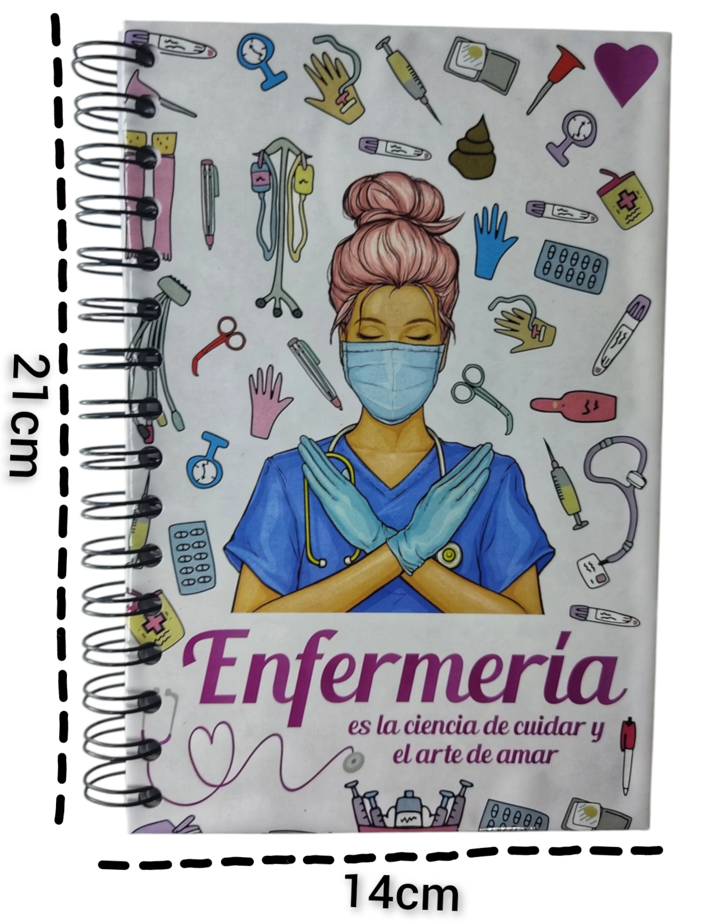 Libreta Media Carta 03 Enfermera Blanca
